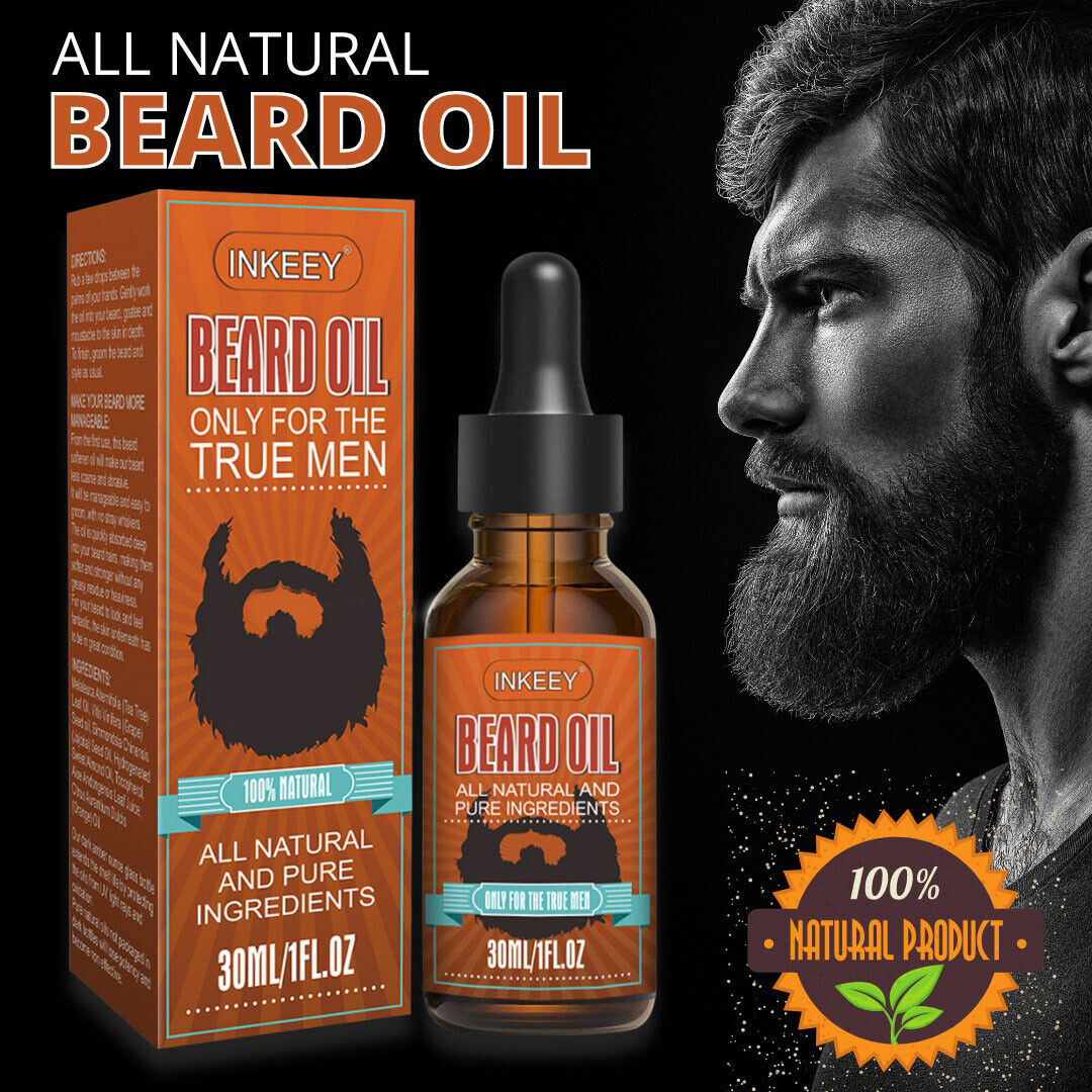 Beard Growth Oil Serum-Fast Growing Beard Mustache Facial Hair Grooming For Men