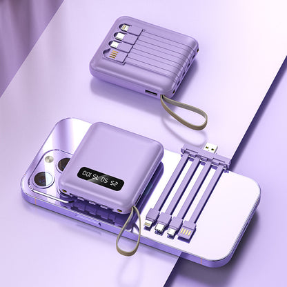 Compact And Portable With Built-in Cable Power Bank - Suga & Sass