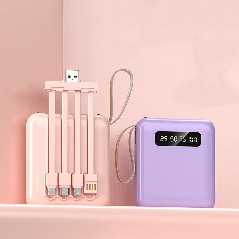 Compact And Portable With Built-in Cable Power Bank - Suga & Sass