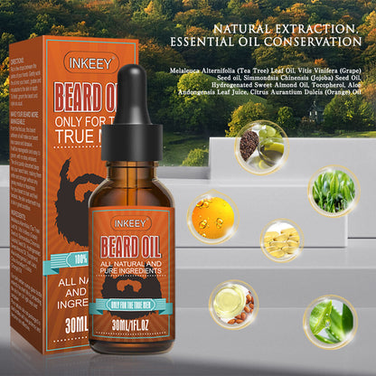 Beard Growth Oil Serum-Fast Growing Beard Mustache Facial Hair Grooming For Men