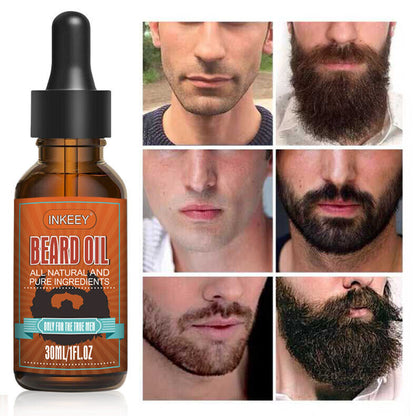 Beard Growth Oil Serum-Fast Growing Beard Mustache Facial Hair Grooming For Men